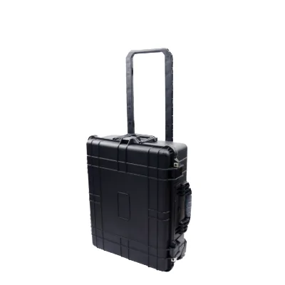 Two Wheels Rolling Pull Handle Plastic Travel Case Tool Case