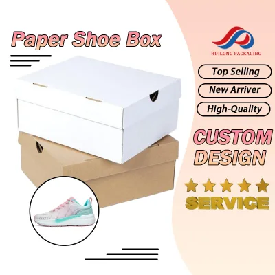 Custom Logo Printing Shoes Paper Box Low Moq Fast Delivery Shoebox China Supplier Durable Shoe Storage Box