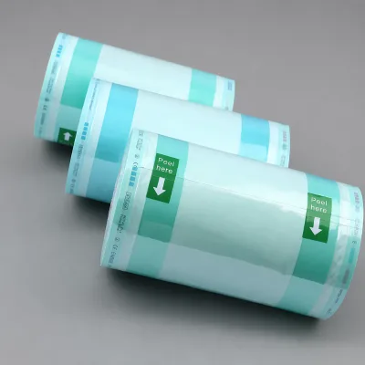 Medical Autoclave Heat Sealing Sterilization Gusseted Reels Roll Hospital Packaging Pouch