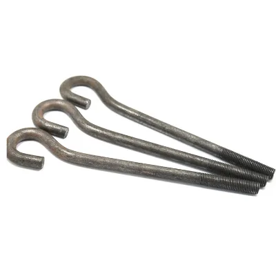 M24 Steel Foundation Anchor Bolt Plain L Type