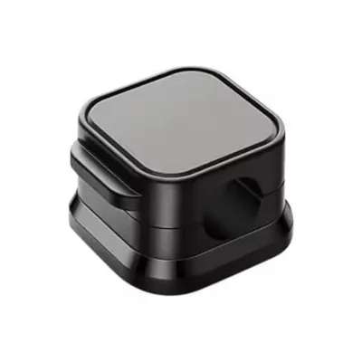 6-Piece Magnetic Detachable Silicone Rubber Cable Manager Set Floor Mount Vintage Cell Phone Data Charging Organizer Storage