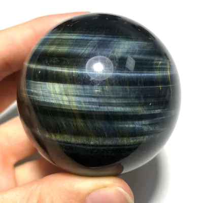 High Quality Wholesale Blue Tiger Eye Sphere Crystal Natural Feng Shui Gemstone Other Crystal Crafts