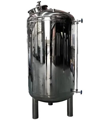 SUS304 Dished Head Aseptic Pure Water Tank 200L Sanitary Storage Tank for Water Purification