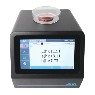 3nh PS809 Portable Colorimeter 50mm Large Aperture Tomato Paste Measurement 45/0 LED Light Source 400-700nm Wavelength Type-C
