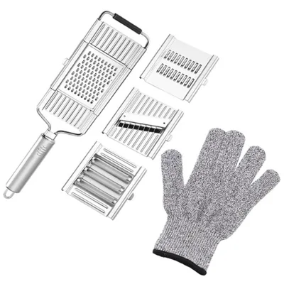 Shredder Cutter Stainless Steel Portable Manual Vegetable Slicer Easy Clean Grater With Handle Multi Purpose Home Kitchen Tool