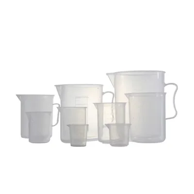 CORDIAL Lab-Grade Clear Plastic Beaker - Unbreakable, Lightweight & Chemical Resistant for Laboratory Applications