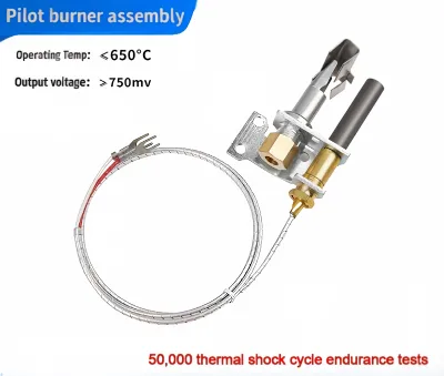 36" 750mV Thermopile Pilot Burner Assembly With ODS Oxygen Depletion Protection for Gas Heater LPG LNG Fryer Heating Equipment