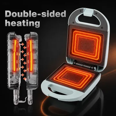 Multi Snack Easy Release Rapid Electric Sandwich Maker Triangle Seal Uniform Heating Sandwich Makers for Family Kitchens