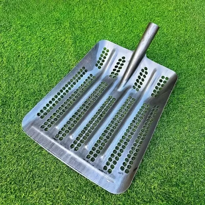 Multifunctional Manganese Steel Soil Sieve Shovel Garden Hand Tool for Screening Sand Rocks Compost Debris