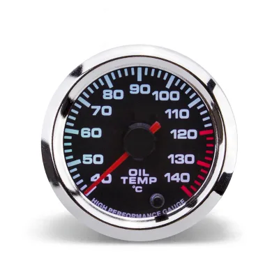 Custom 52mm 40-140 Celsius  Seven Color Digital Oil Temperature Gauge Auto Meter for Racing Car