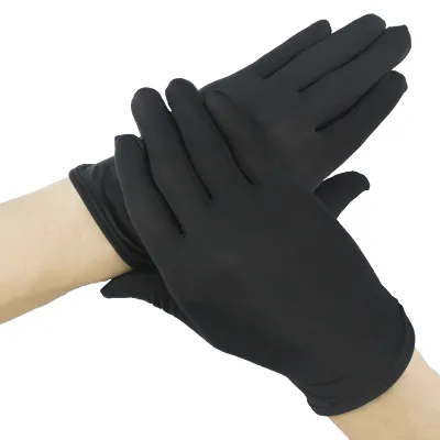 Luxury Brand Custom logo Printed Microfiber Jewelry Polishing Gloves