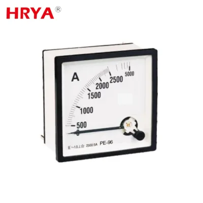 PE Model Moving Coil AC Ammeter 0-100A Measuring Range Class 1.5 Accuracy Analog Display 220V Supply Voltage Panel Meter