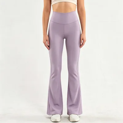 Women High Waist Butt Lifting Slim Bootcut Yoga Pants,Athletic Trousers for Fitness Pilates Gym Training