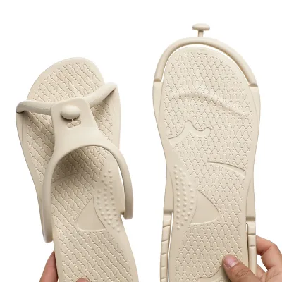 Summer New Non Slip Soft Sole Seaside Beach Shoes Portable Foldable Travel Hotel Slippers for Men and Women