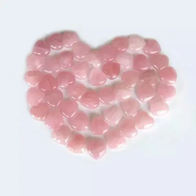 Crystal Heart Art Crafts Stone Wholesale Natural Rose Quartz Hearts
