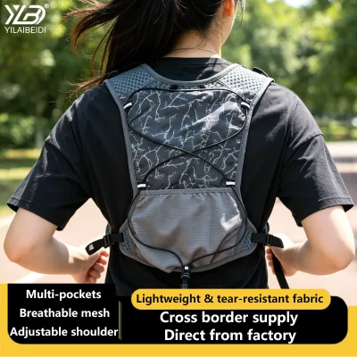Multi Pocket Close Fitting Stylish Multi Functional Reflective Zipper Closure Colorful 10L Sports Running Vest