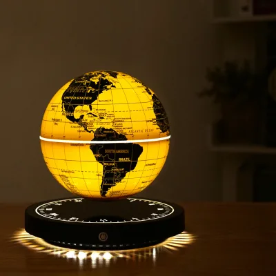 BIFANG Magnetic Levitation Globe LED Light Floating Earth Desk Night Light Tech Decor Gift for Adults ABS Material for Hotels