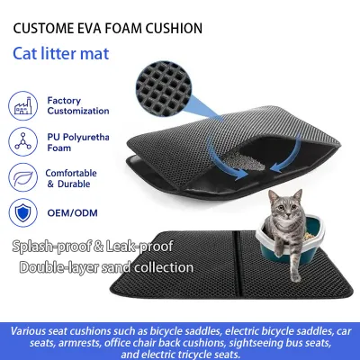 Hot Selling Pets Love Comfortable EVA Lightweight Easy Storage Cleaning Cat Litter Waste Storage Litter Mat