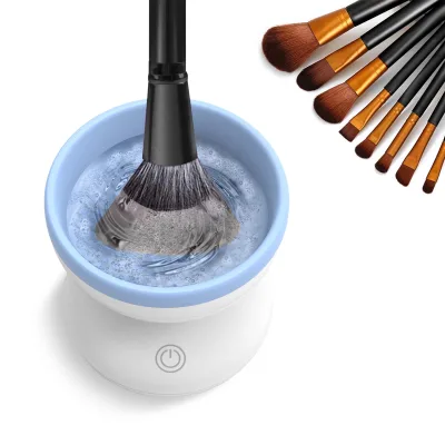 Usb Makeup Brush Cleaning Tool Single Silicon Collar Electric Automatic and Rotating Dryer Machine Cosmetic Brush Cleaner Oem