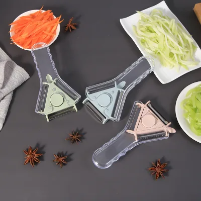 Hot Selling Practical 3-in-1 Paring Knife Multi-Mode Blade Factory Price Sharp Multiple Colors Available Manual PP Cover