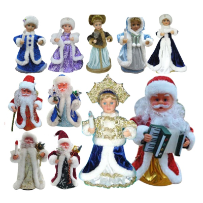 Christmas Standing Santa Claus with Music for Promotional Party Supplies
