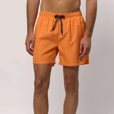 Men's Custom Active Shorts Classic Solid Nylon Polyamide Quick Dry Volley Trunks 5 Inch Inseam Animal 100% Polyester Fitness