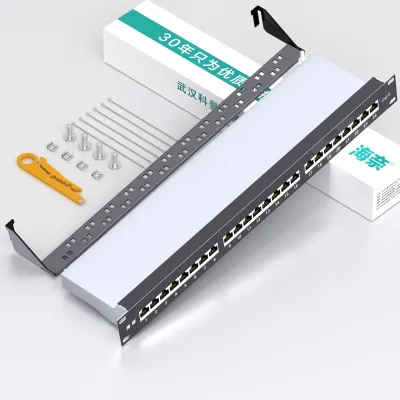 CAT6 Shielded Distribution Frame 19-inch 24-port Engineering-grade Integrated Cabinet Engineering Network Wiring and Trunking