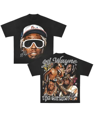 Wholesale Hip Hop Style Crew Neck Cotton T-shirts Dropped Shoulders Boxy Cropped t Shirt Vintage Streetwear t Shirt for Men