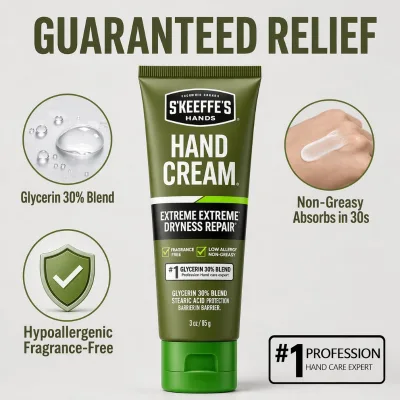 Professional BATHRANI Nourishing Hand Cream Sensitive Skin Vegan Formula Extreme Dryness Repair Glycerin Blend Fragrance Free