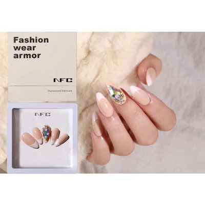 2023 Trends Design Custom Logo Ballerina Coffin Designed Acrylic Sticker Nails Unas