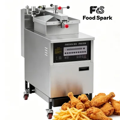 Vertical Commercial Pressure Fryer Certified Electric Pressure Deep Fryer Fast Frying Equipment Wholesale for Catering Business