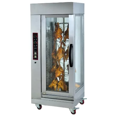 Commercial Fast Food Restaurant Electric Vertical Rotisserie Chicken Grill Oven