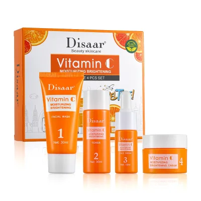 New Natural Brightening Skin Care Set Whitening Vitamin C Set Disaar Organic Face Cream Skin Care