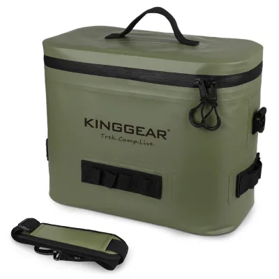 KingGear Modern Square Outdoor Hiking Leakproof Cooler Bag with Custom Logo Waterproof 8L Insulation Food Use & Shoulder Strap