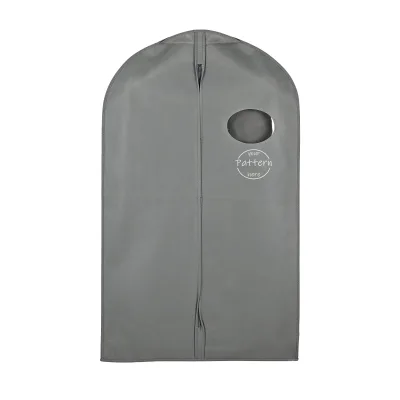 Eco-Conscious Custom Non-Woven Bridal Gown Garment Bag Convertible Travel Cover with Detachable Shoulder Strap