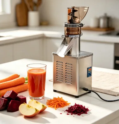 Latest Model Mini Spiral Slow Juicer Machine Cold Press Juice Extractor with High Juice Yield Rate for Family