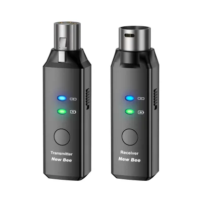 Professional Wireless Microphone System 24-Bit 48KHz 5.8GHz 100ft Range 6 Channels Wireless Transmitter and Receiver Microphone