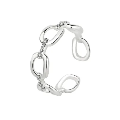 Wholesale S925 Sterling Silver Nose Ring for Women Fashion Jewelry Rings Simple Style Wedding Gift Engagement