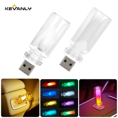 New Car Interior Accessories Portable 5V LED Atmosphere Lamp with USB Night Light Multi-Color Touch Light Sleep Light