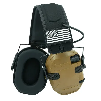 Noise Reduction Pickup Tactical Headset Outdoor Soundproof Electronic Hearing protection Earmuffs for Shooting Hunting CS