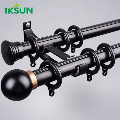 Aluminium Rome Pole with Alloy End Head for Roman Curtain Shade and Home Decoration Use
