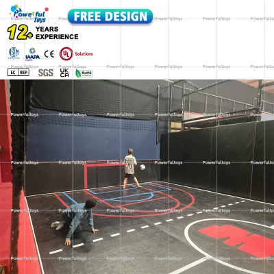 Indoor Trampoline Park Inflatable Air Track Football Field Basketball Court Soccer Air-filled Sport Air Track Basketball Court