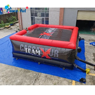 Big Stunt Inflatable Freestyle airbag with Safety Frame for Outdoor Adventure or Physical Training