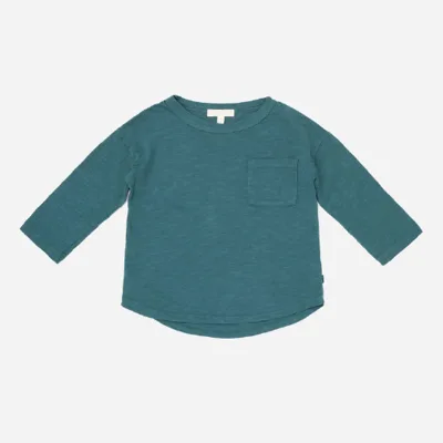 Summer Long Sleeve Curved Hem Good Elastic Organic Cotton Baby T Shirt