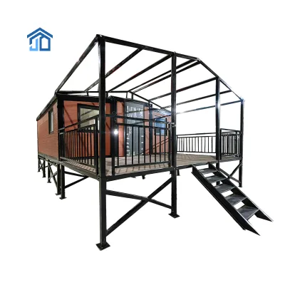 Luxury Prefabricated Expandable Container House 20ft/40ft Steel Frame Modern Design 2 Bedroom Portable Prefab Home