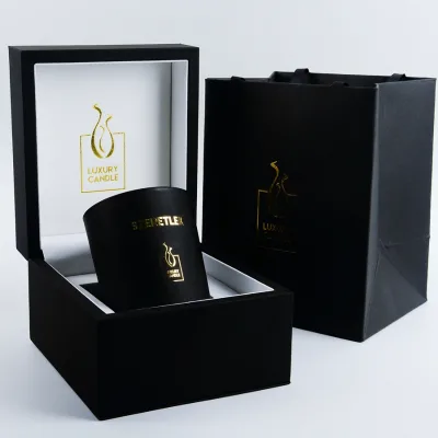 Wholesale Wooden Gift Box Scented Soy Wax Candle
