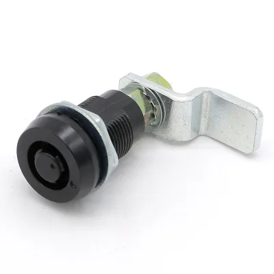 E3 Series Cylindrical Panel Lock Zinc Alloy Tool Operated Compression Latch Tubular Key Black Bright Chrome Plated 50mm Backset