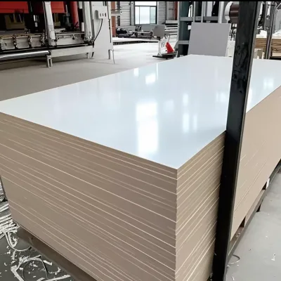 18mm White Melamine MDF Wood Melamine Faced Plywood Boards 1220 X 2440mm for Furniture