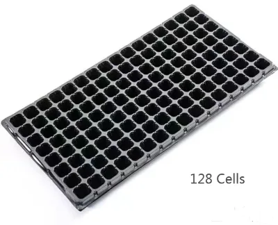 21\32\50\72\98\105\128\200 Cells Durable Nursery Vegetable Seedling Plastic Germination Tray with Drain Holes Reusable