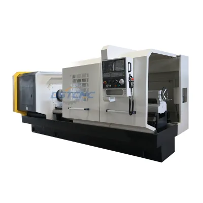 Horizontal Heavy Duty CK6163 GSK Control Single Spindle CNC Lathe Machine with 550mm Bed Width and Hydraulic Servo Turret